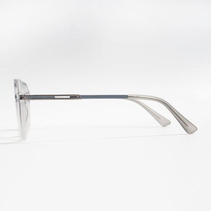 EyeJack Titex Matt Grey Wayfarer Eyeglasses for Men & Women (18902CL265-C6)