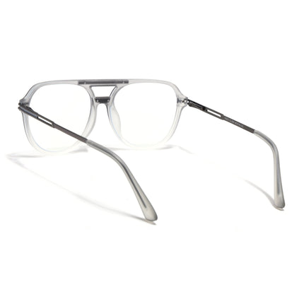 EyeJack Titex Matt Grey Wayfarer Eyeglasses for Men & Women (18902CL265-C6)