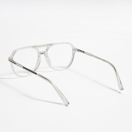 EyeJack Titex Transparent Wayfarer Eyeglasses for Men & Women (18902CL266-C7)