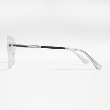 EyeJack Titex Transparent Wayfarer Eyeglasses for Men & Women (18902CL266-C7)