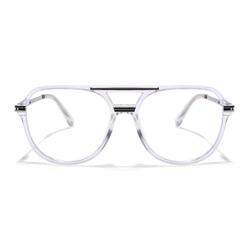EyeJack Titex Transparent Wayfarer Eyeglasses for Men & Women (18902CL266-C7)