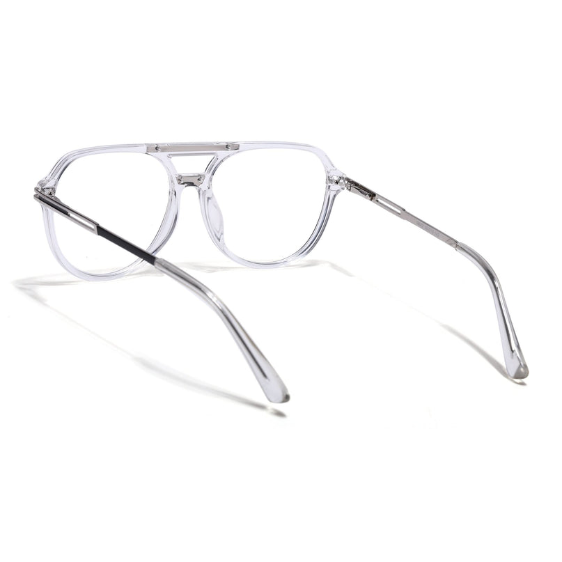EyeJack Titex Transparent Wayfarer Eyeglasses for Men & Women (18902CL266-C7)