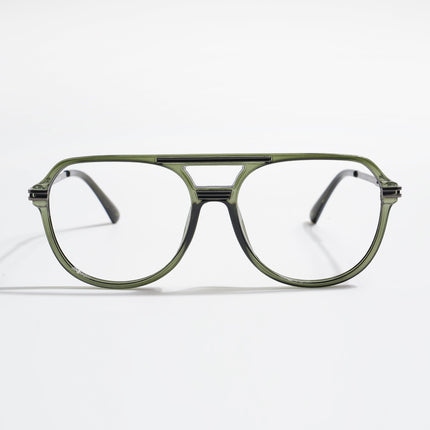 EyeJack Titex Green Wayfarer Eyeglasses for Men & Women (18902CL267-C8)