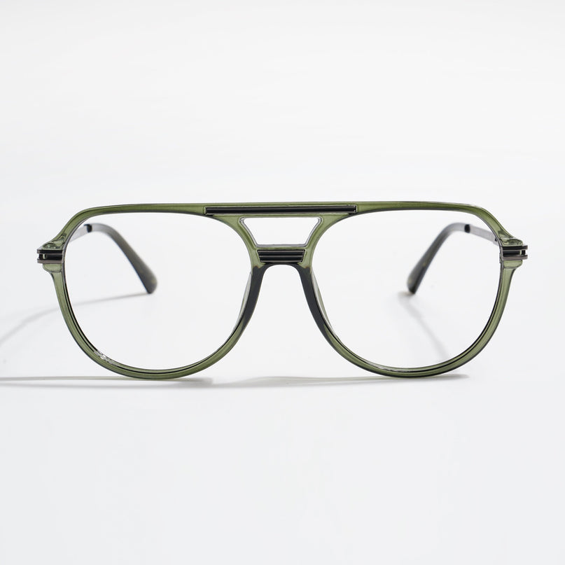 EyeJack Titex Green Wayfarer Eyeglasses for Men & Women (18902CL267-C8)