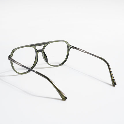 EyeJack Titex Green Wayfarer Eyeglasses for Men & Women (18902CL267-C8)