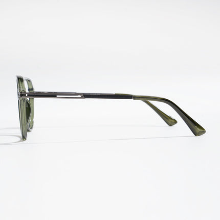 EyeJack Titex Green Wayfarer Eyeglasses for Men & Women (18902CL267-C8)