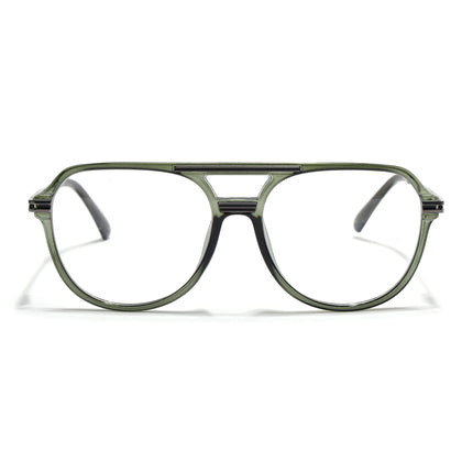 EyeJack Titex Green Wayfarer Eyeglasses for Men & Women (18902CL267-C8)