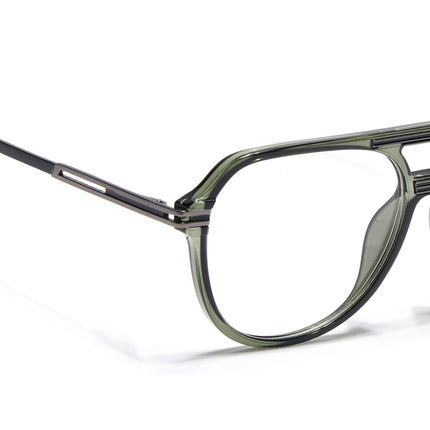 EyeJack Titex Green Wayfarer Eyeglasses for Men & Women (18902CL267-C8)