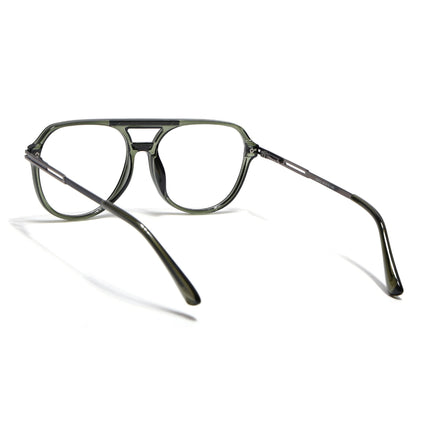 EyeJack Titex Green Wayfarer Eyeglasses for Men & Women (18902CL267-C8)