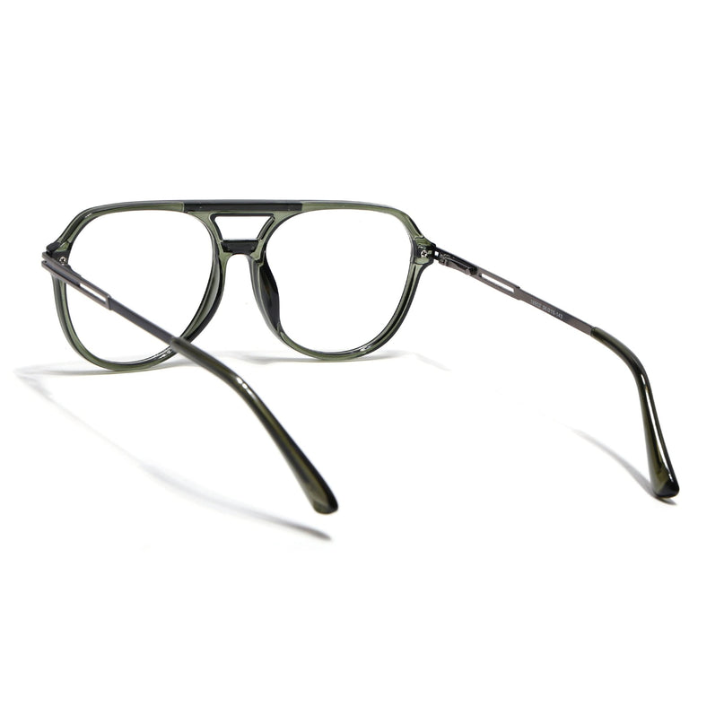 EyeJack Titex Green Wayfarer Eyeglasses for Men & Women (18902CL267-C8)
