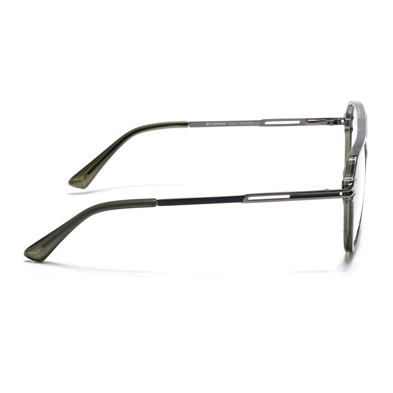 EyeJack Titex Green Wayfarer Eyeglasses for Men & Women (18902CL267-C8)