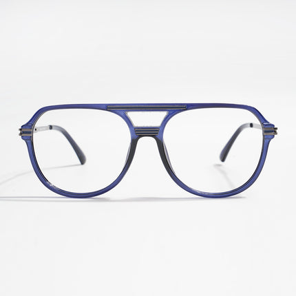 EyeJack Titex Blue Wayfarer Eyeglasses for Men & Women (18902CL268-C9)