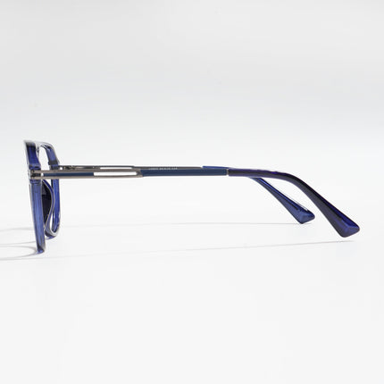 EyeJack Titex Blue Wayfarer Eyeglasses for Men & Women (18902CL268-C9)