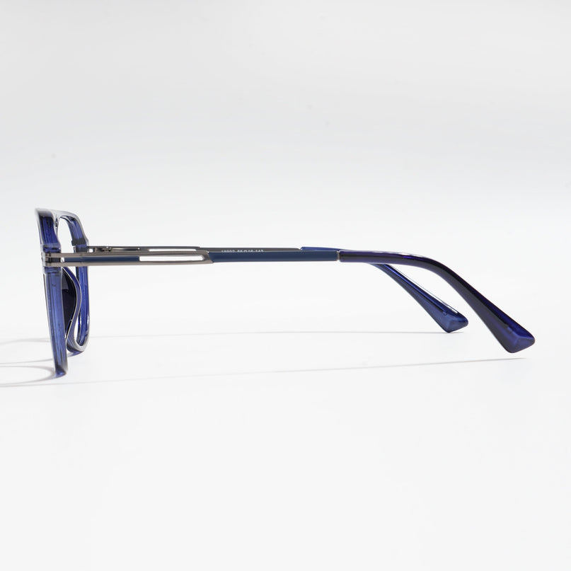 EyeJack Titex Blue Wayfarer Eyeglasses for Men & Women (18902CL268-C9)