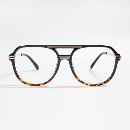 EyeJack Titex Demi Brown Wayfarer Eyeglasses for Men & Women (18902CL269-C10)