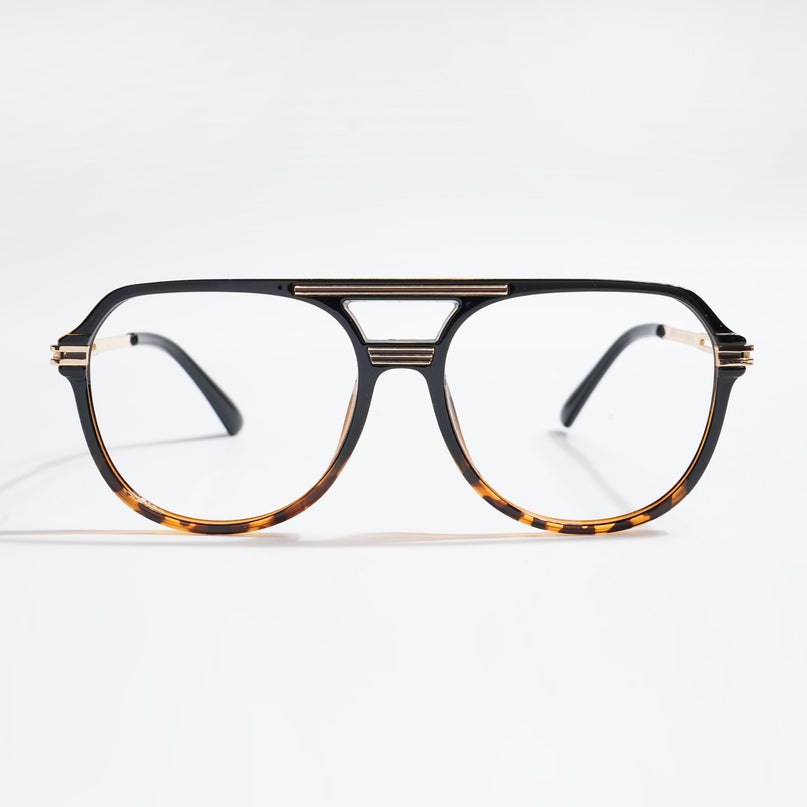 EyeJack Titex Demi Brown Wayfarer Eyeglasses for Men & Women (18902CL269-C10)