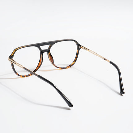 EyeJack Titex Demi Brown Wayfarer Eyeglasses for Men & Women (18902CL269-C10)