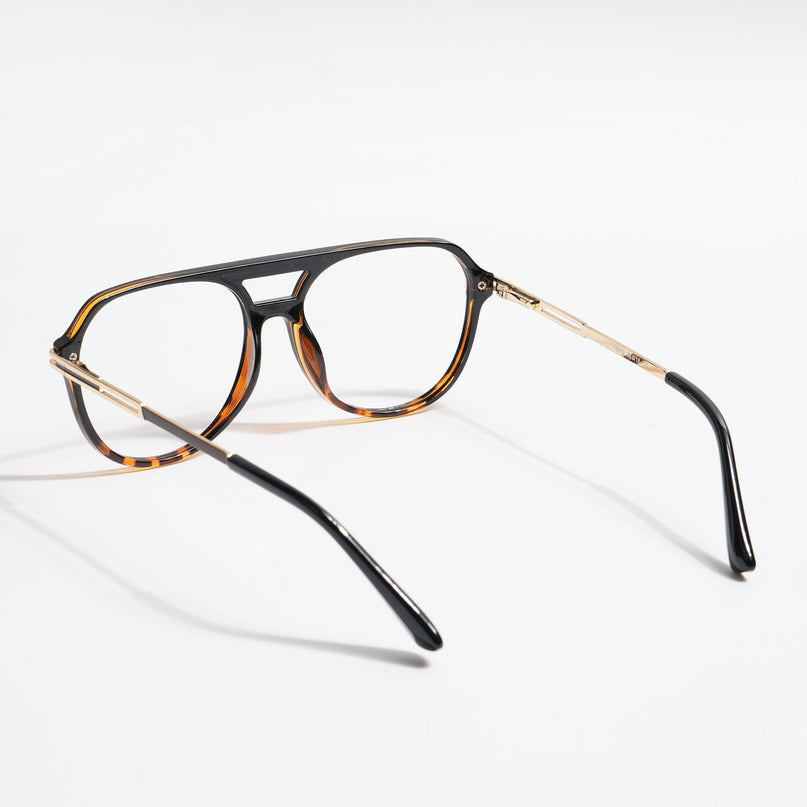 EyeJack Titex Demi Brown Wayfarer Eyeglasses for Men & Women (18902CL269-C10)