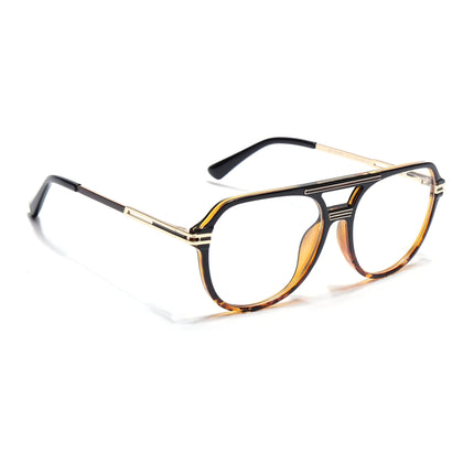 EyeJack Titex Demi Brown Wayfarer Eyeglasses for Men & Women (18902CL269-C10)