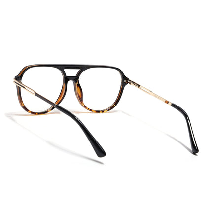 EyeJack Titex Demi Brown Wayfarer Eyeglasses for Men & Women (18902CL269-C10)