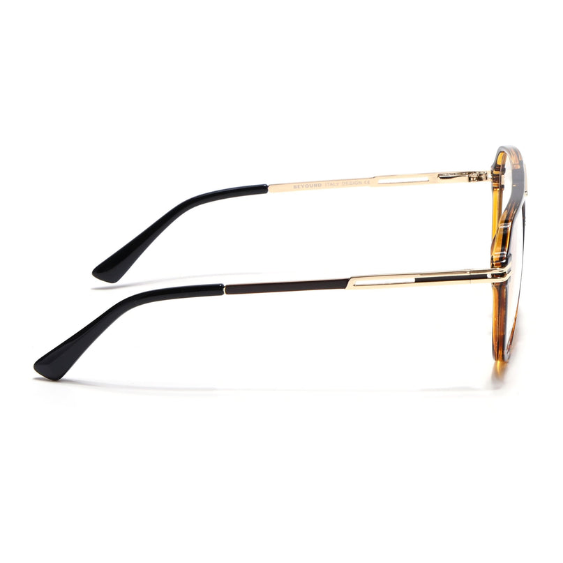 EyeJack Titex Demi Brown Wayfarer Eyeglasses for Men & Women (18902CL269-C10)