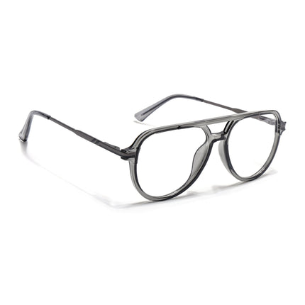 EyeJack Titex Shine Grey Wayfarer Eyeglasses for Men & Women (18903CL352-C5)