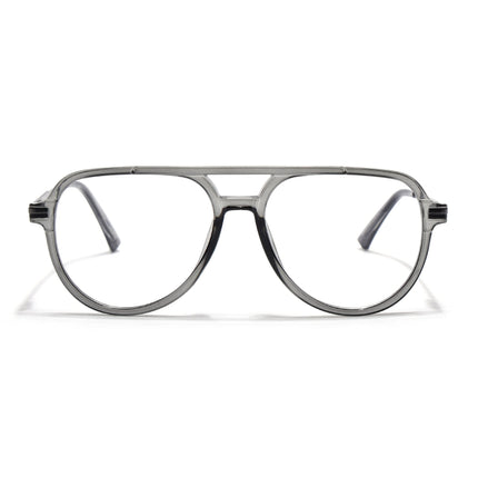 EyeJack Titex Shine Grey Wayfarer Eyeglasses for Men & Women (18903CL352-C5)