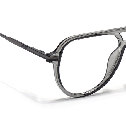 EyeJack Titex Shine Grey Wayfarer Eyeglasses for Men & Women (18903CL352-C5)