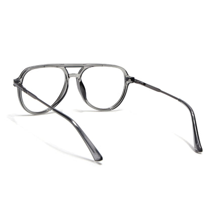 EyeJack Titex Shine Grey Wayfarer Eyeglasses for Men & Women (18903CL352-C5)