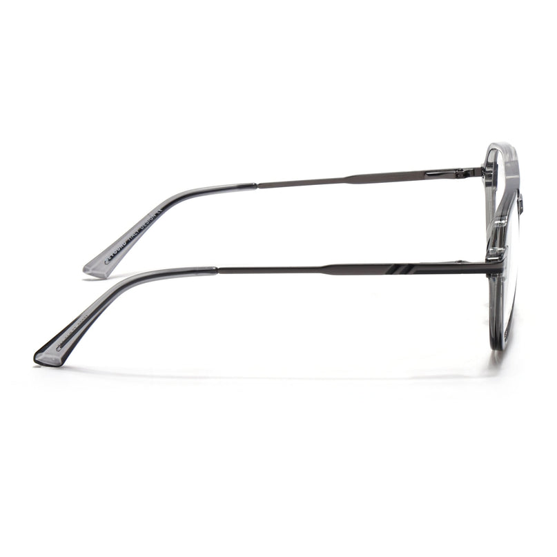 EyeJack Titex Shine Grey Wayfarer Eyeglasses for Men & Women (18903CL352-C5)