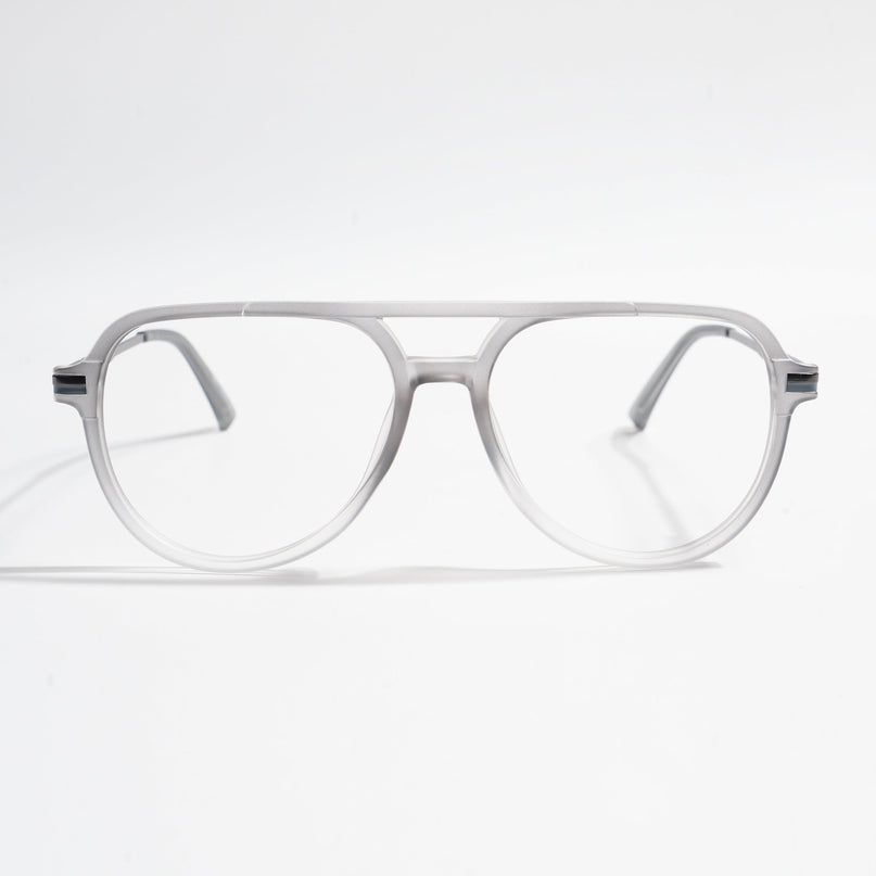EyeJack Titex Matt Grey Wayfarer Eyeglasses for Men & Women (18903CL353-C6)