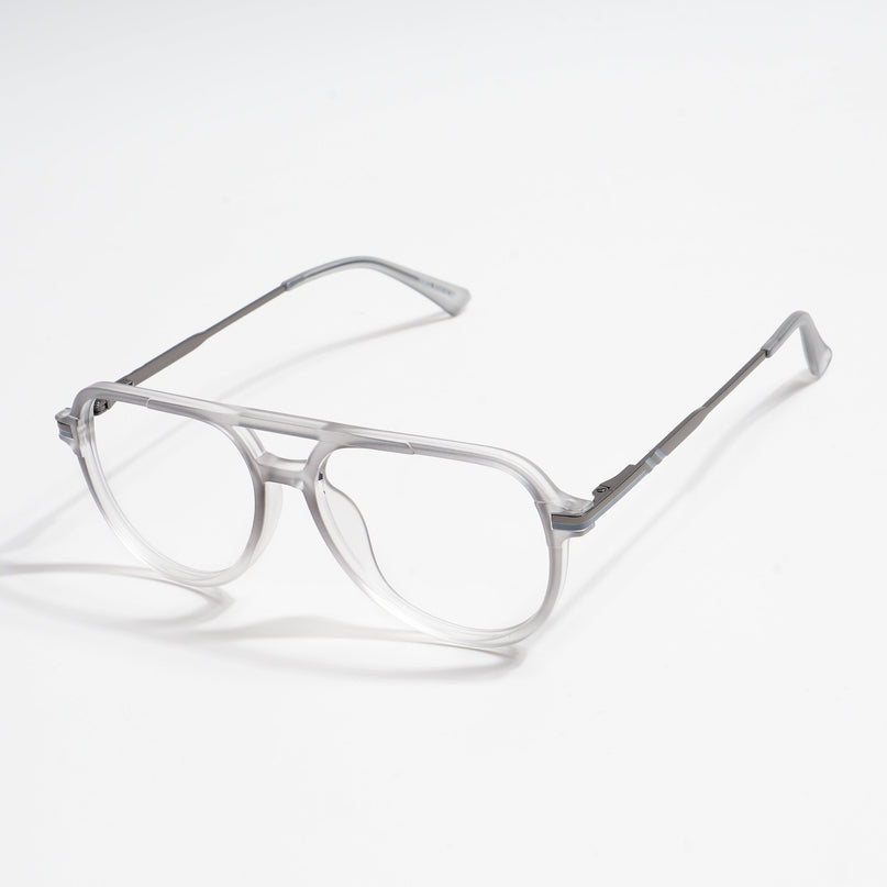 EyeJack Titex Matt Grey Wayfarer Eyeglasses for Men & Women (18903CL353-C6)