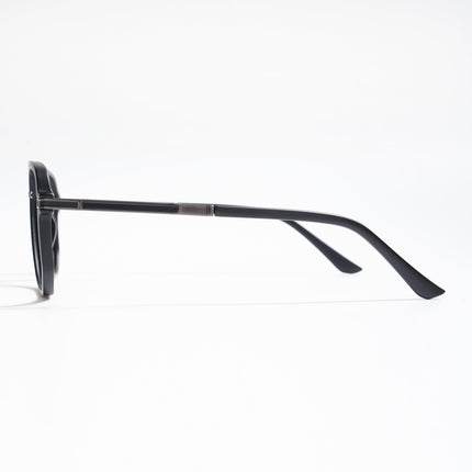 EyeJack Titex Matt Black & Grey Wayfarer Eyeglasses for Men & Women (18904CL273-C4)