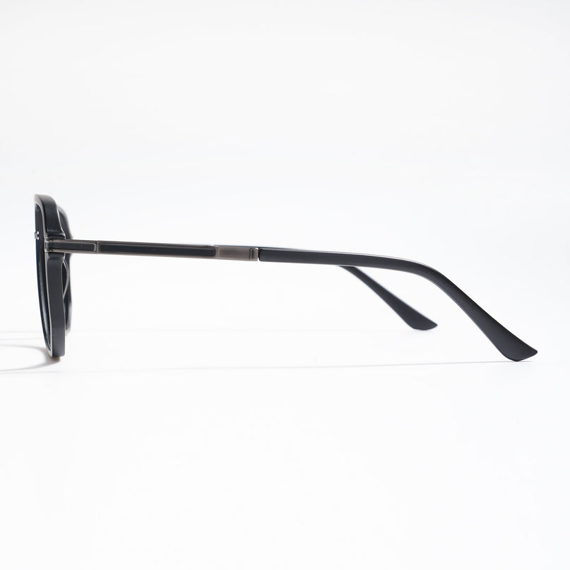 EyeJack Titex Matt Black & Grey Wayfarer Eyeglasses for Men & Women (18904CL273-C4)