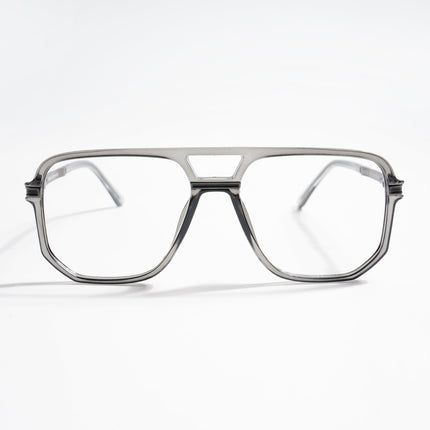 EyeJack Titex Shine Grey Wayfarer Eyeglasses for Men & Women (18904CL274-C5)