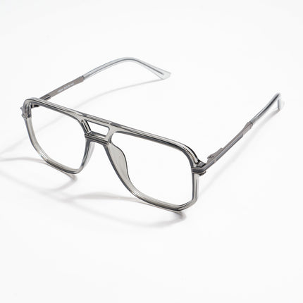 EyeJack Titex Shine Grey Wayfarer Eyeglasses for Men & Women (18904CL274-C5)