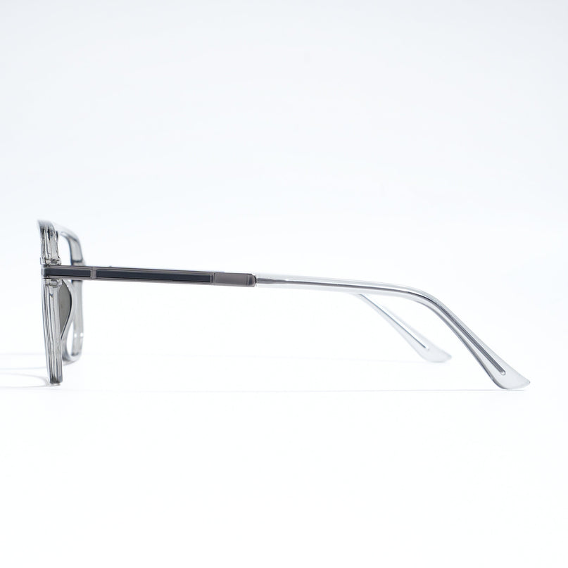 EyeJack Titex Shine Grey Wayfarer Eyeglasses for Men & Women (18904CL274-C5)