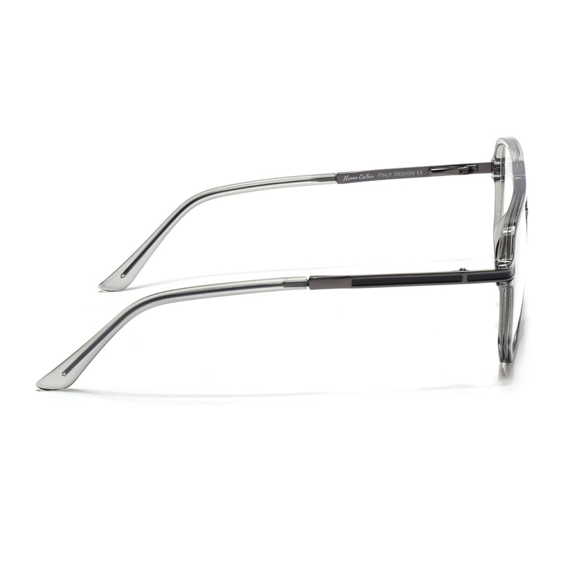 EyeJack Titex Shine Grey Wayfarer Eyeglasses for Men & Women (18904CL274-C5)
