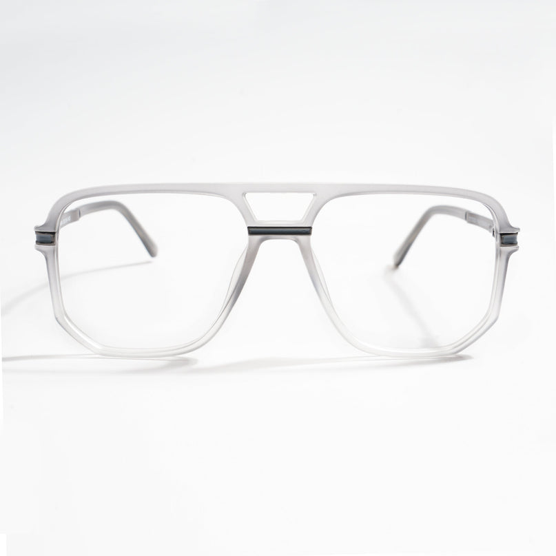EyeJack Titex Matt Grey Wayfarer Eyeglasses for Men & Women (18904CL275-C6)