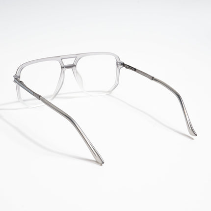 EyeJack Titex Matt Grey Wayfarer Eyeglasses for Men & Women (18904CL275-C6)