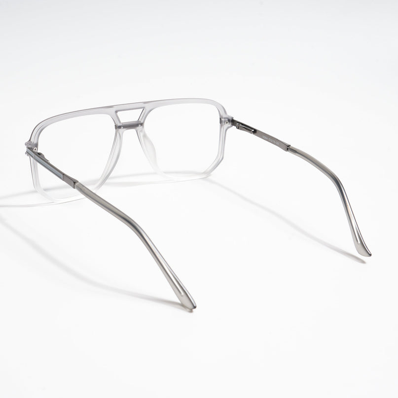 EyeJack Titex Matt Grey Wayfarer Eyeglasses for Men & Women (18904CL275-C6)