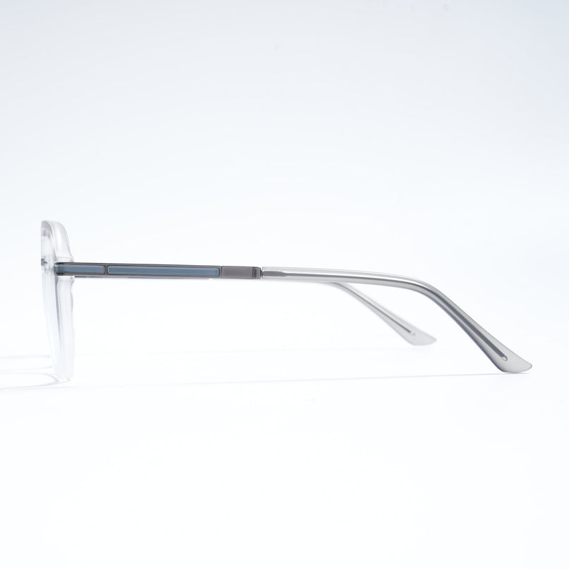 EyeJack Titex Matt Grey Wayfarer Eyeglasses for Men & Women (18904CL275-C6)