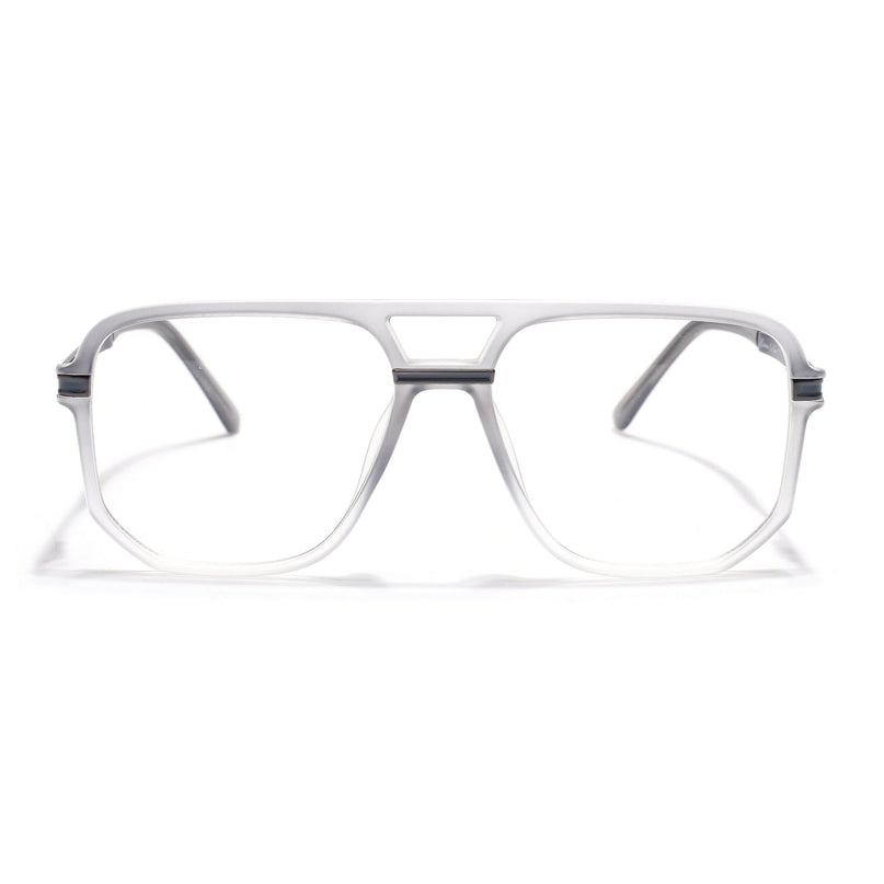 EyeJack Titex Matt Grey Wayfarer Eyeglasses for Men & Women (18904CL275-C6)