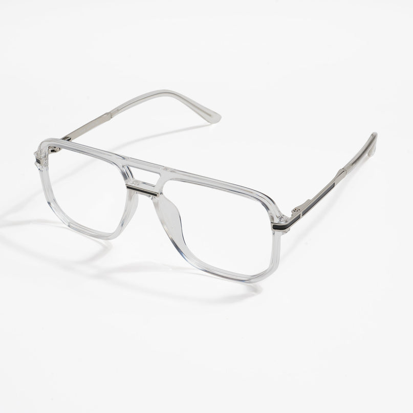 EyeJack Titex Transparent Wayfarer Eyeglasses for Men & Women (18904CL276-C7)