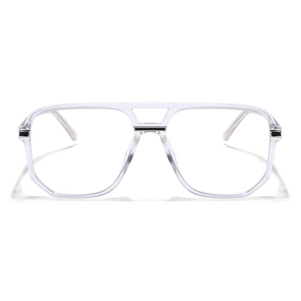 EyeJack Titex Transparent Wayfarer Eyeglasses for Men & Women (18904CL276-C7)