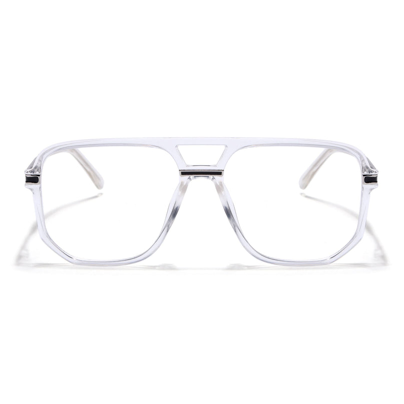 EyeJack Titex Transparent Wayfarer Eyeglasses for Men & Women (18904CL276-C7)