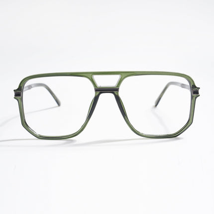 EyeJack Titex Green Wayfarer Eyeglasses for Men & Women (18904CL278-C9)