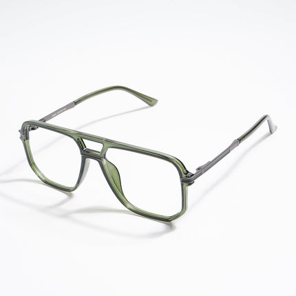 EyeJack Titex Green Wayfarer Eyeglasses for Men & Women (18904CL278-C9)