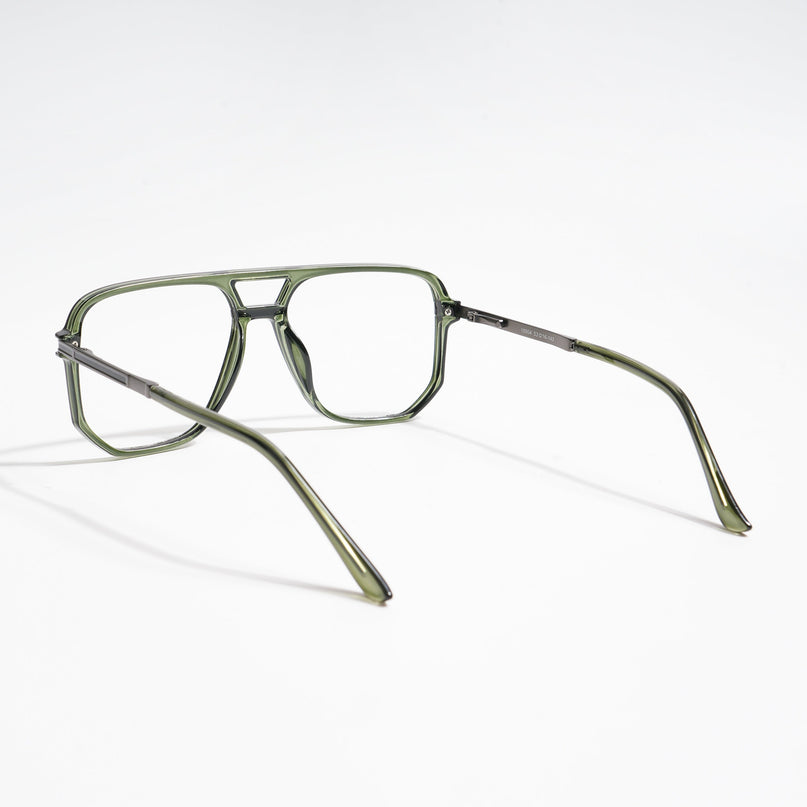 EyeJack Titex Green Wayfarer Eyeglasses for Men & Women (18904CL278-C9)