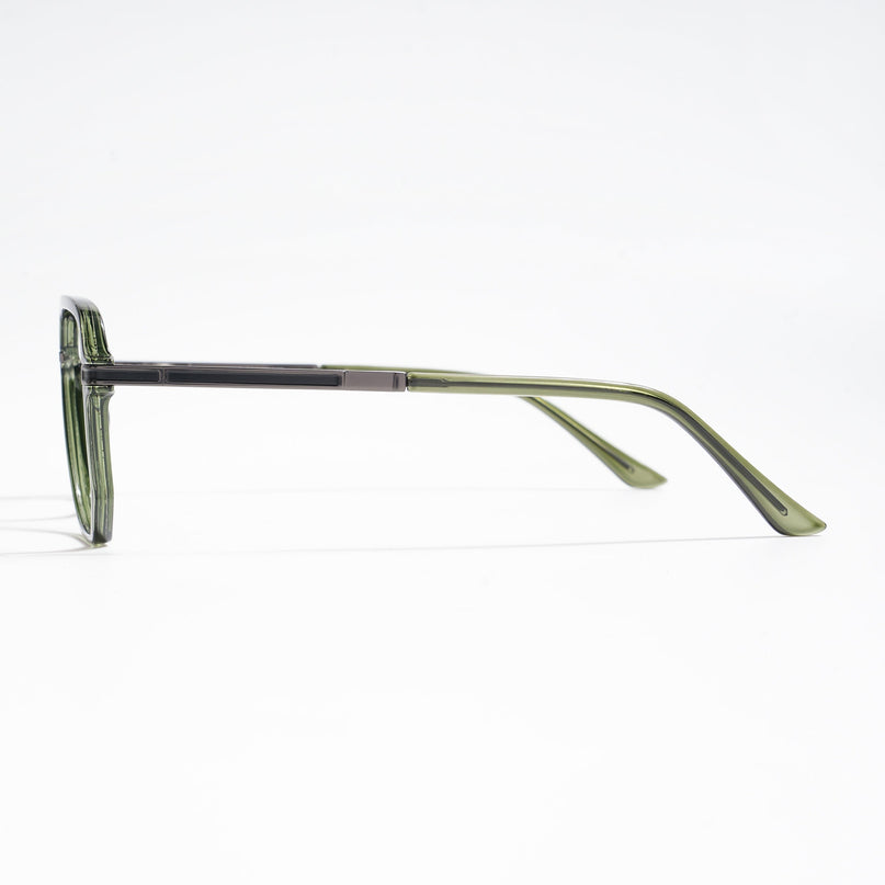 EyeJack Titex Green Wayfarer Eyeglasses for Men & Women (18904CL278-C9)